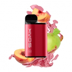 Электронный Персональный Испаритель SOAK M - Apple Peach Bonbon (Яблоко-Персик) 4000 купить в Калининграде