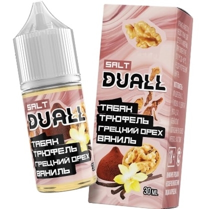 Жидкость для Электронного Персонального Испарителя DUALL SALT Hard (Табак трюфель грецкий орех ваниль)