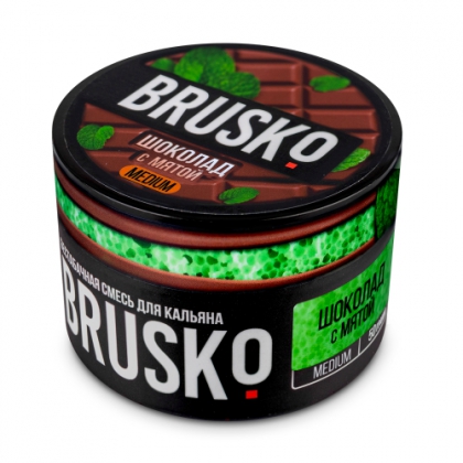 Кальянная смесь Brusko (Шоколад с мятой)